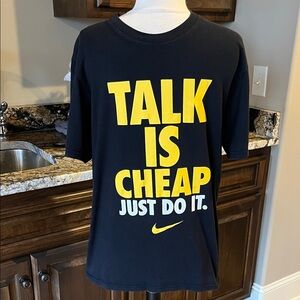 Nike Talk is Cheap T Shirt Mens Small